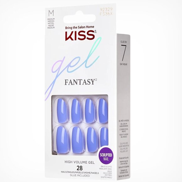 KISS Gel Fantasy Medium Length Nails - Keep it Simple - Picture 1 of 6